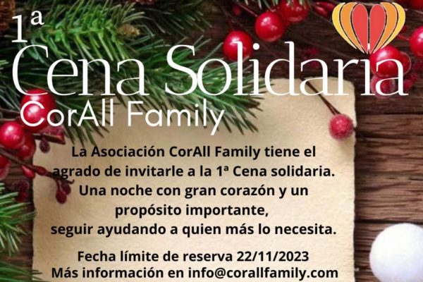 1ª Cena solidaria CorAll Family